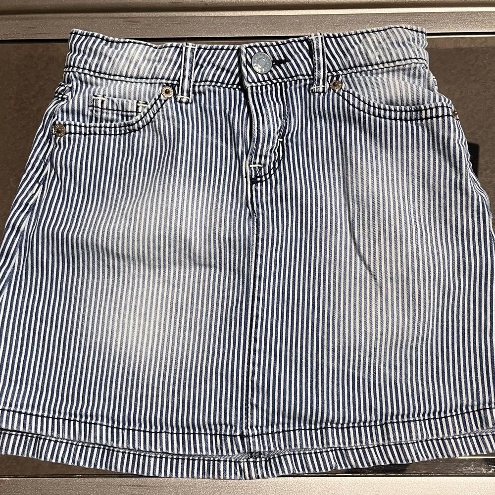 Gymboree stripped denim skirt